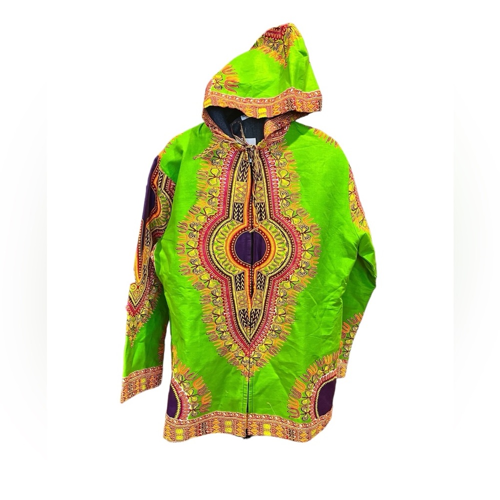 NWOT traditional African Dashiki Hoodie Jacket